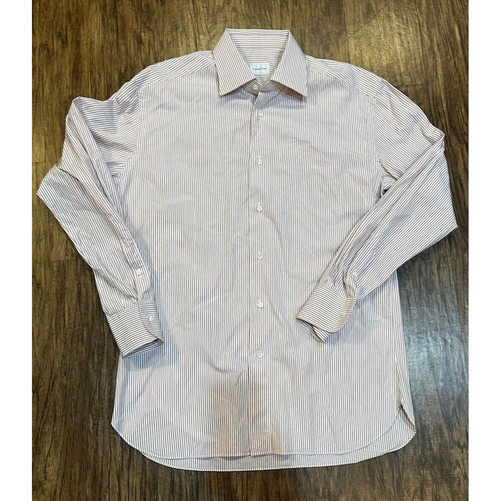 Ermenegildo Zegna Button-up Shirt Men’s 41/16 Large Striped Dress Shirt